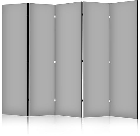 murando - Paravent Raumteiler Akustikschaum Home Office, 225x172 cm, modern | Mobiler Sichtschutz, sofort einsatzbereit, Holzrahmen, ideal fürs Wohnzimmer oder Büro, geruchsneutral, lichtbeständig