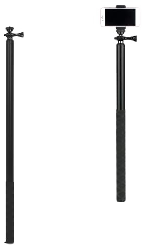 Perche à Selfie Extensible, Poteau D'extension de Caméra d'action de à 5 Sections, Monopode de Caméra en Alliage D'aluminium pour la Série pour la Série ACT, pour