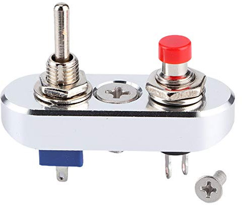 TKSE Interruttore a Levetta, Interruttore a Pulsante Momentaneo con Ripristino Automatico Interruttore a Levetta a 3 Pin 2 Posizioni 220 V 3a