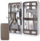 MXTIMWAN Kit de Manicura,19 Piezas Set de Manicura y Pedicura,Kit Cortauñas,Kit Completo Estuche Manicura, Herramientas de Cuidado de Uñas Mujer Hombre, Cortaúñas Grooming Kit, Estuche de uñas