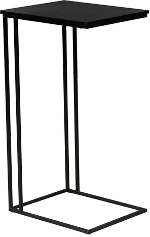 Nachttisch Strike Tischplatte Schwarz , Metallge · B 50 x H 91 cm | B 50 x H 91 x T 40 cm · 87 cm Metallbeine