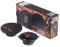 EDGE EDBX5 5.25” inch (13cm) 3 way Coaxial speaker - 75/150 W, Black and Orange. Includes Grilles, Sold in Pairs