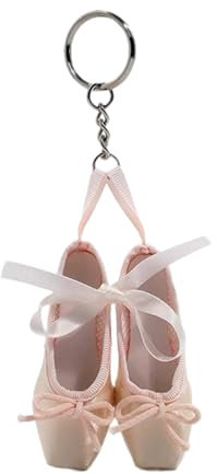 Ldabrye Schlüsselanhänger für Damen, hübscher süßer Ballettschuhe, modischer Anhänger, Auto-Schlüsselanhänger, Rucksack-Dekoration, Taschenanhänger, niedlicher Schlüsselanhänger, Zubehör für