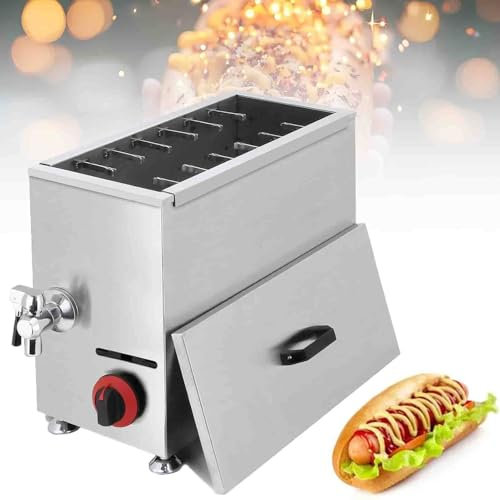 HNBYLMM Máquina Comercial para Hacer palitos de Perritos Calientes con Queso 21L Gran Capacidad freidora de palitos para Perritos Calientes y Queso, máquina para Perros de maíz