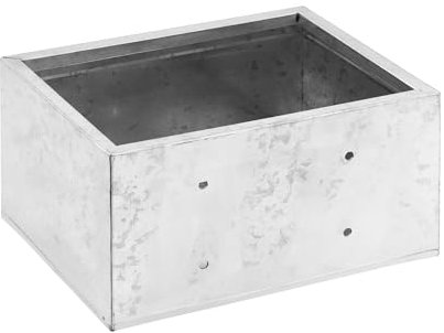 Wiesenfield Futtertrog 36 l 45 x 35 x 21,5 cm feuerverzinkter Stahl Wandmontage Schweinetrog Futterbox