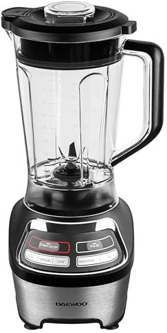 Daewoo Samurai Power Blend Pro 1200W Jug Blender, Ice Crushing & Smoothie Maker, 1.85L Capacity, High-Speed, Multi-Function Blender for Smoothies, Ice, Fruits, and Vegetables