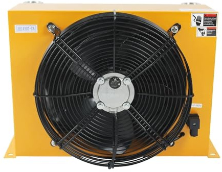 AH1490T-CA 250L/min Radiatore di raffreddamento dell'aria Macchina CNC Riduzione dell'olio idraulico Ventola for olio ad alta temperatura Basso rumore(AC380V)
