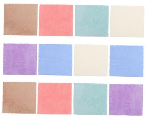 Homoyoyo Lot de 12 Couvertures Polaire pour Cochons d'Inde, Doublures Absorbantes pour Cage, Serviettes De Bain Douces en Polaire, Taille Petite, pour Literie Cage, Petits Animaux