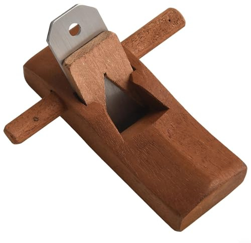 Handhobel aus Holz für die Holzbearbeitung, perfektes Trimmwerkzeug für Tischler und Heimwerker mit Klinge (120 mm)