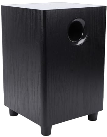VELATEMOR 6,5 Tums Driven Subwoofer, 100 W Passiv Bashögtalare med Djup Bas för Hemmabio och Tv, Plug and Play, Kompakt Hemmaljud
