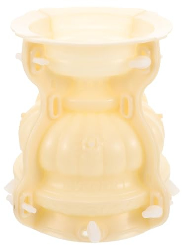 Cabilock Molde para Maceta Redonda de 18 Cm Molde Resistente de Plástico para Hacer Jardineras y Macetas Estilo Europeo para Cemento Arcilla y Yeso Adecuado para Manualidades Decorativas