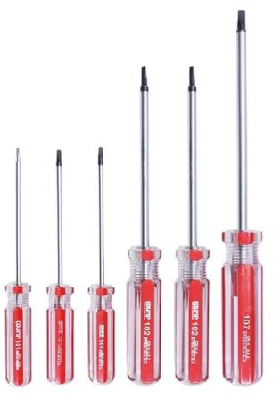 Juego de 6 destornilladores triangulares con puntas TA1.8 - TA4.2 mm, acero al cromo vanadio herramienta de reparación para electrónica y dispositivos