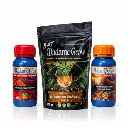 Kit Fertilizante Floración Orgánica – Guano de Murciélago 500g + Booster de Floración | Abono Orgánico con Fósforo y Potasio para Mayor Producción Floral | Cultivo Interior y Exterior
