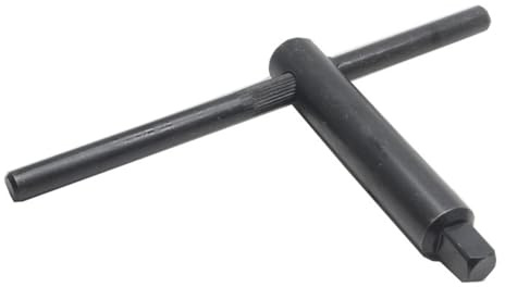SYLEN Black Chuck Wrench 8mm Square Key T Handle Lathe Tool Steel