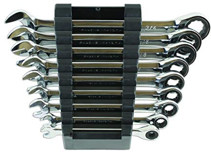 Laser 6699 Clé polygonale à cliquet, Lot de 9