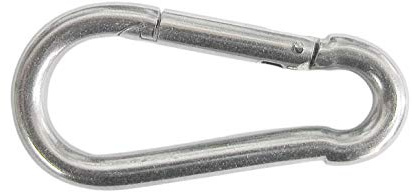 HKB ® 10 Stück Edelstahl, Karabinerhaken, V2A-Stahl, 8 x 80 mm, Hersteller HKB, Artikel-Nr. 81711