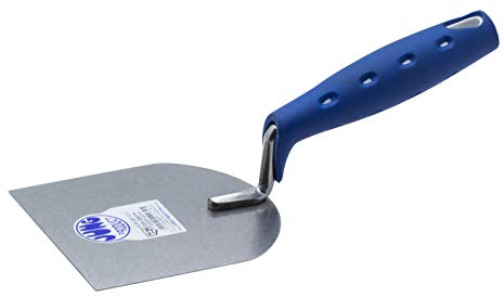 Jung Henkelmann Stukkateurspachtel (100 mm, Edelstahl rostfrei, Softgriff, Trockenbauarbeiten, Kelle) 22010001