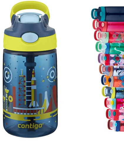 Contigo Gizmo Flip Autospout drickflaska med sugrör, BPA-fri vattenflaska, läckagesäker, perfekt för förskola, skola och idrott, 420 ml