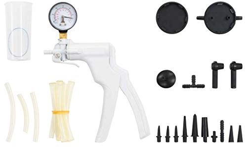 Tidyard Bremsentlüftungs- und Vakuumpumpensatz Mit Schläuchen, Adaptern und Anschlüssen Messbereich: 0-76 cm hg Kunststoff