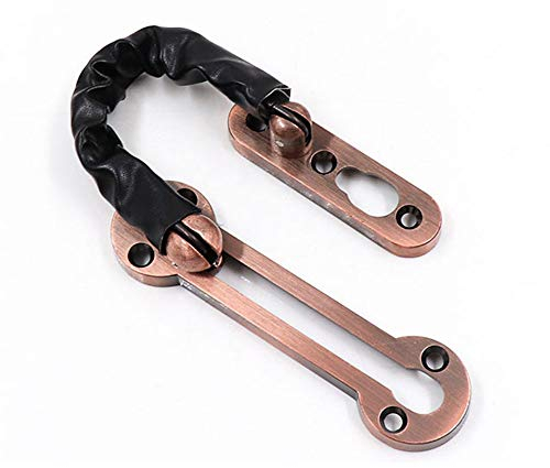 Catena di sicurezza per porta in acciaio inox più spessa in bronzo, stile retrò, per una maggiore sicurezza antifurto