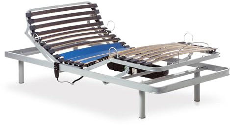 Gerialife® Rete Elettrica Singola Motorizzata 80x200 cm | Telecomando via cavo | Struttura Rinforzata