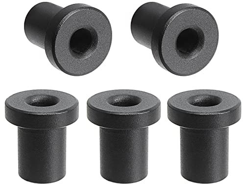 RUIAN Espaciadores de puerta corrediza de granero, herrajes negros para puerta de granero, espaciadores de riel de pared para conjuntos de rodillos rodantes de pista plana, dispositivo de conexión, 5