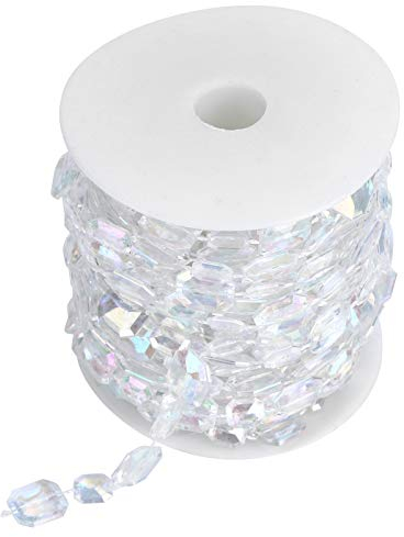 Joyzan Cuentas de Cristal Guirnalda, Perla Garland Acrílico Diamante Cortina Creativa Puerta Hebra Imitación Decoraciones Accesorio Fondo Boda Proyectos Decoración para Banquete Bricolaje