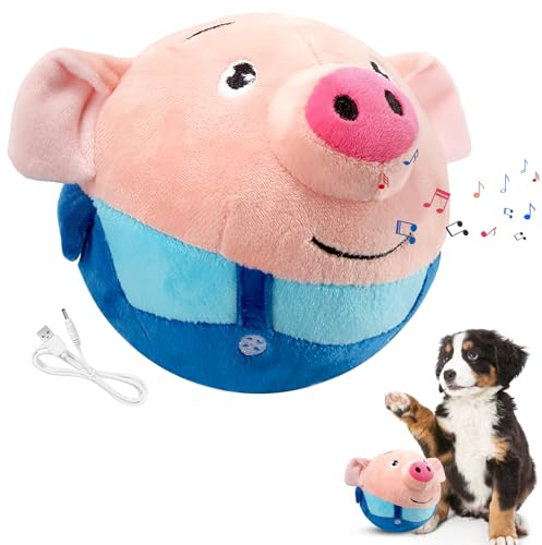 Bewegendes Hundespielzeug Ball, Aktives Bewegliches Haustier Plüschspielzeug, Sprechen Interaktives Hundespielzeug Spielzeug, Sicheres Kausicheres Spielzeugfür Haustier Hunde IQ Trainingsball