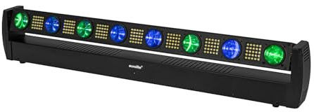 EUROLITE LED BAR-8 Swing QCL Leiste | Neigbare LED-Lichteffektleiste mit 8 Beams und Strobeeffekt