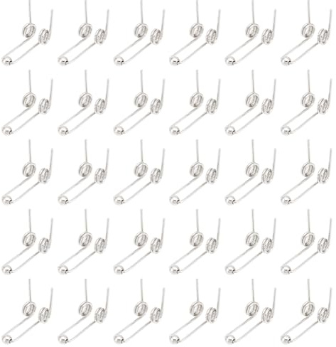 UNICRAFTALE 30 Stück Edelstahl Doppeltorsion Mechanische Kleine Torsionsfeder Feder Haar Curling Ersatzzubehör Für Reparatur Torsionsfeder DIY