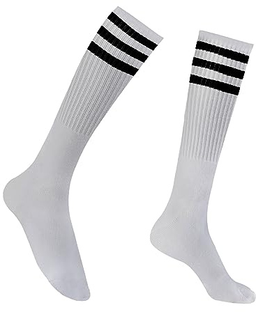 SycloPak Calcetines Altos Mujer,Calcetines Mujer,Calcetines Largos Mujer,Calcetines Largos,Calcetines Blancos Altos,Calcetines Rayas,Calcetines Blancos Niña,Calcetines Altos Niña Niño,Knee High Sock