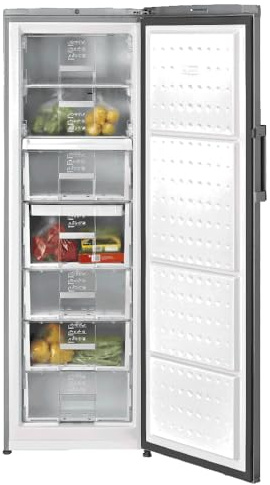 TEKA RSF 43250 - Congelatore totale 171 cm, 256 l, motore inverter, LongLife No Frost, 1 porta libera installazione, controllo meccanico della temperatura, 5+2 cassetti, congelamento rapido, colore