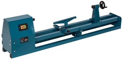 KATSU Tools Wood Lathe 375W Double Guide Framed Wood Turner, 250mm Max Turning Diameter, 1000mm Max Workpiece Length, 4 Adjustable Speeds Electric Wood Turning Lathe Machine