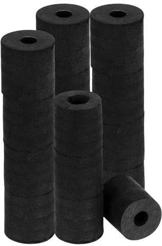 QUARKZMAN 16pcs Rondelles en Caoutchouc Anti-Vibration Épaises, Entretoise Plate Amortisseur Coussins Pour Domestique Connexions Électriques Réparations, 19mm OD x 6mm ID x 19mm Hauteur