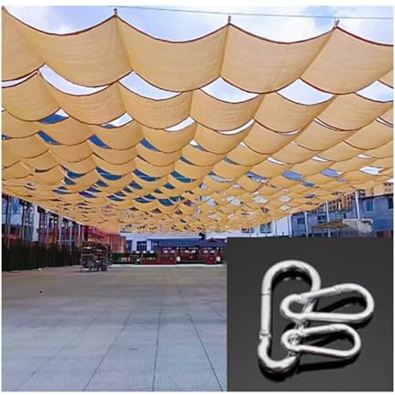 Voile d'ombrage réglable en D - Protection UV - Voile solaire rétractable avec corde antidérapante - Auvent filtrant la lumière - 3 x 8 m