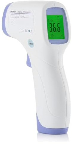 Digital Forehead Thermometer, Non-Contact Infrared for Adults & Kids | Instant accurate infrared readings with fever alarm and memory recall; touch-free for the whole family.