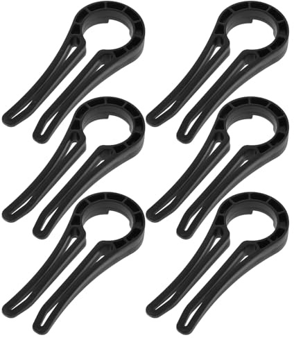WRITWAA 6 Stück Gasherd Kindersicherungen aus Robustem Kunststoff Schwarze Herdknopfabdeckungen für Babyschutz Einfache Installation Passend für Gasherdknöpfe