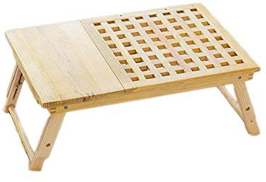 Computer Desk - Laptop Adjustable Table, Foldable Breakfast Service Bed Tray with Drawers