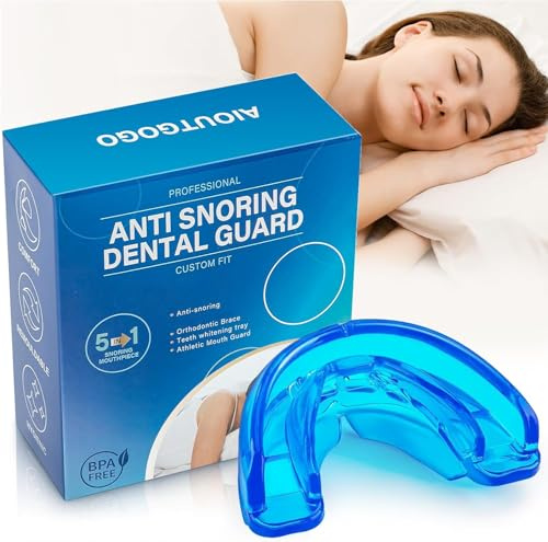 AIOUTGOGO Anti Snoring Devices - Multifunctional Anti Snoring Mouthpiece,Ready to Use - Snoring Aids,Snore Stopper to Bring Quiet Sleep Night