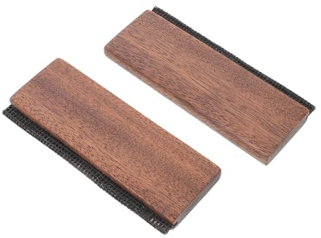 Cepillo para Eliminar Bolitas de Cachemir de Madera 2 Piezas | Color Café, Limpieza en Seco para Prendas de Lana, Acabado Manual para Retirar Pelusas