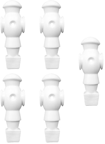 POXZSFX Set di figure da calcio balilla, bambole, squisiti uomini da tavolo in resina, adorabili accessori per giochi di calcio, leggeri e resistenti a lungo, Bianco, 10.7x3.6 cm