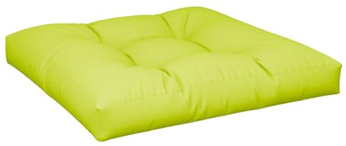 XHNIFBN Palettenkissen 80x80x12 cm Hellgrün Sitzkissen für Palettenmöbel Weiches Polster aus Polyester mit Hohlfaserfüllung Bequeme Palettenauflage für Garten Lounge und Sofa Indoor Outdoor