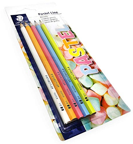 Olówek Norica szesciokatny Pastel Line 2HB 5 sztuk
