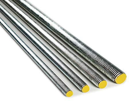 Isolbau Gewindestange M8 x 1 m - Gewindebolzen - Stahl 8.8 galvanisch verzinkt, DIN 975/976