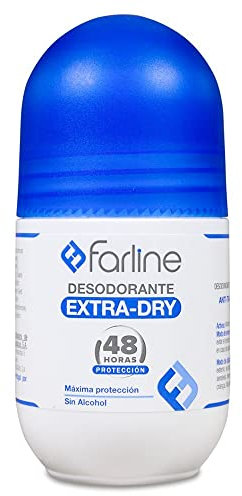 Farline Desodorante Extra-Dry Roll On Efecto Protección 48 horas 50 ml Sin Alcohol