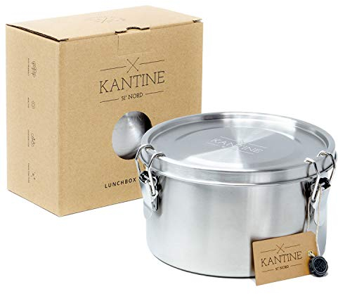 Kantine 51° Nord ® Boîte à déjeuner Tiffin | Boîte à déjeuner en acier inoxydable 1200 ml et boîte de conservation