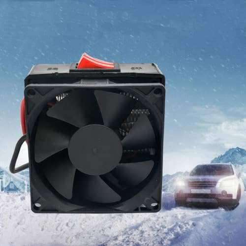 Auto-Heizung 12V 200-300W Zigarettenanzünder, Baceyong 2-In-1 Tragbare Heizlüfter, Windschutzscheibe Demister Defroster Lüfter Entfroster, Scheibenenteiser mit Doppelter Temperaturschalter