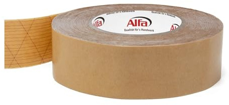 Alfa 10x Sockelleisten Klebeband 30 mm x 50 m doppelseitiges Klebeband mit hoher Anfangs-/Dauerklebkraft zur Montage von Sockelleisten