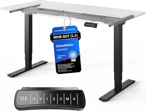 DESKSPACE PRO Plus Höhenverstellbarer Schreibtisch Gestell (elektrisch)