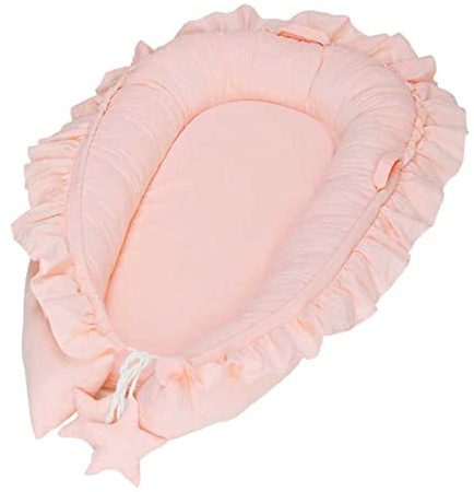 Fouriding Baby Nest für Neugeborene und Baby Anti Kick Baby Schlafsack für neugeborene Jungen Mädchen 0-18 Monate Neugeborenes Geschenk (Rosa)